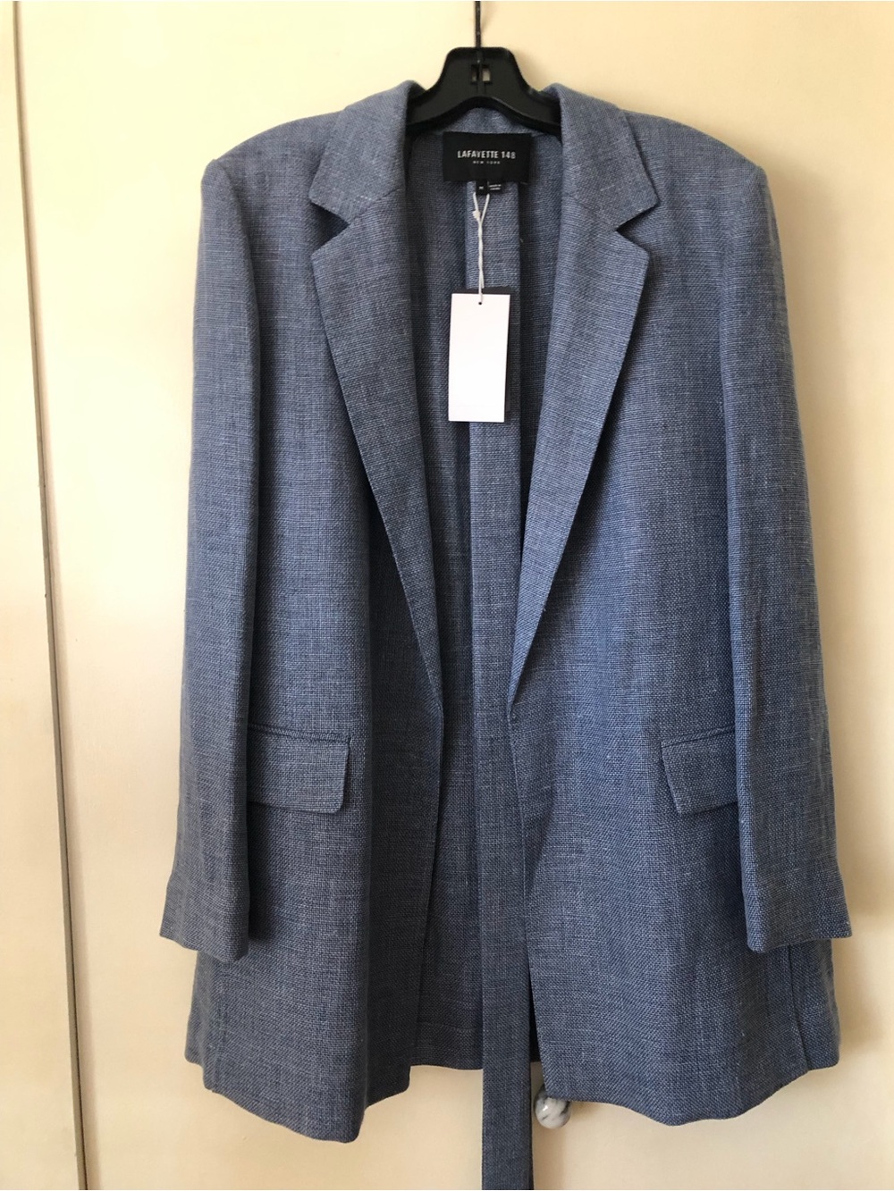 Lafayette 148 Textured Blue Multicolored Blazer